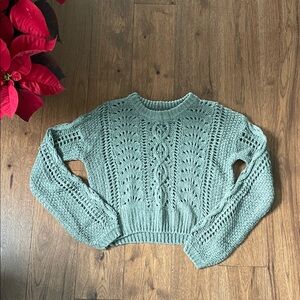 Women's Green Knit Sweater